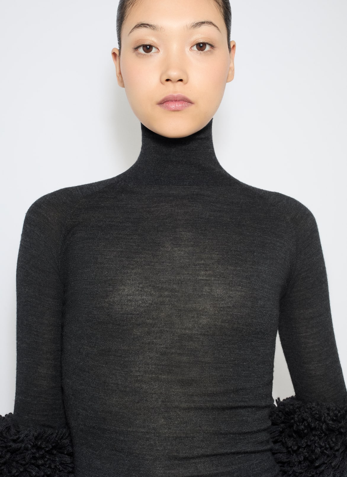 DRAPED KNIT BODY ALAÏA BLACK DRAPED KNIT BODY